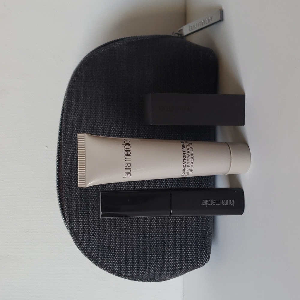 Laura Mercier 4 piece travel kit NEW sealed mascara, foundation primer & embrace